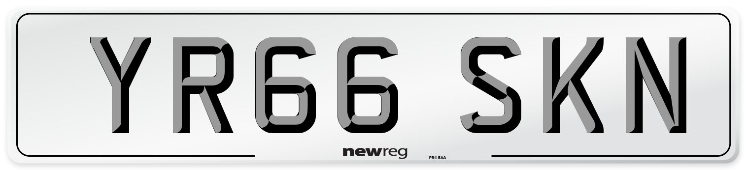 YR66 SKN Number Plate from New Reg